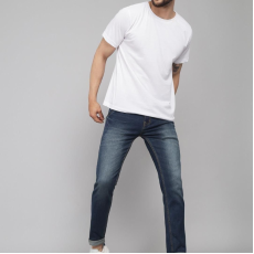 Denim Washed Slim  Mens Jeans